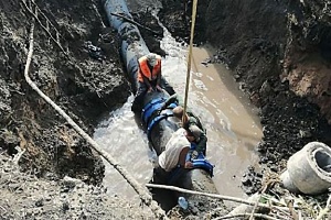 Жители Тамбова остались без воды из-за прорыва неизвестной т...