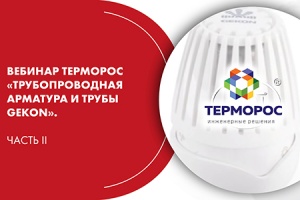Вебинар ТЕРМОРОС «Трубопроводная арматура и трубы Gekon». Ча...