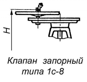 1с-8-2 Клапан запорный проходной сальниковый