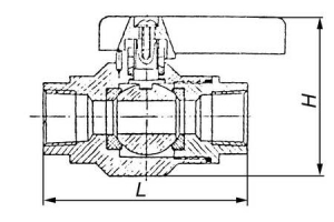 Р30-КБШ-059-000 Кран бытовой шаровой запорный