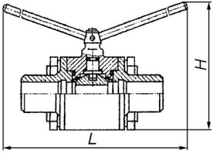 КРП-8 Кран шаровой проходной запорный