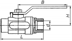ЯГТ6М.00.00-02 Кран шаровой запорный