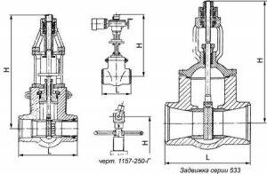 1087-100-Эа Задвижка регулирующая с защитной рубашкой